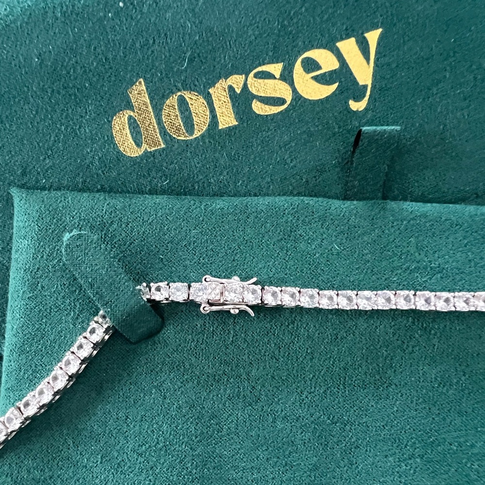 Dorsey Rivière Tennis Necklace - 17” - Picture 4 of 4